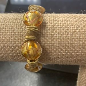 Murano glass stretch bracelet from Italy
